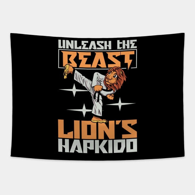 Lion does Hapkido Tapestry by Modern Medieval Design