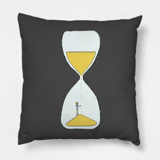 Pastel hourglass observation Pillow