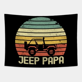 Jeep papa vintage Jeep Tapestry