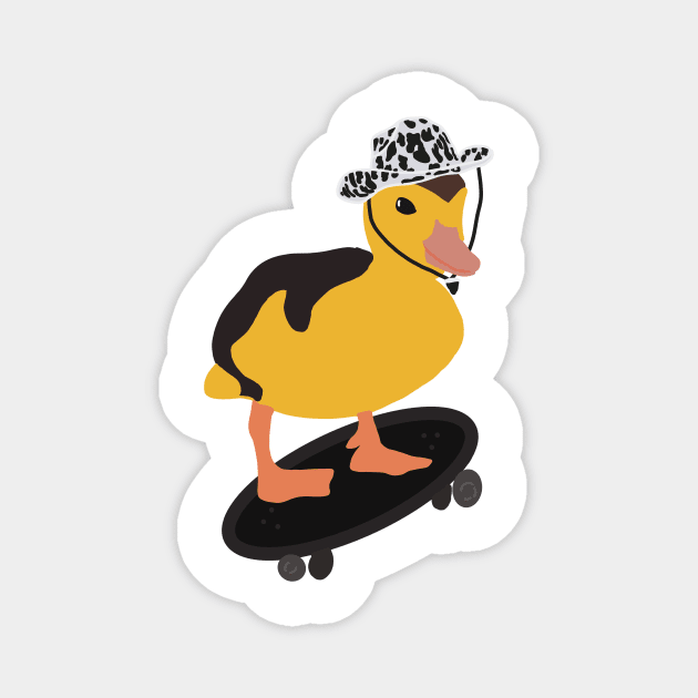 Skater duck Magnet by gremoline