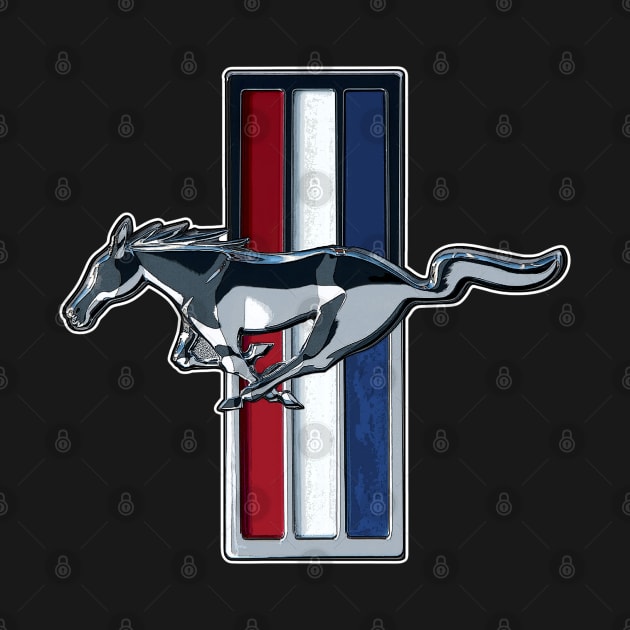 Mustang Full Color Logo - Emblem by Wilcox PhotoArt