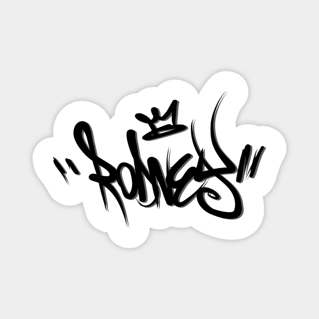 Rodney - graffiti style Magnet by WildMeART