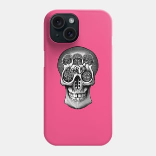 brain skull Phone Case