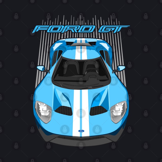 Ford GT-riviera blue and white by V8social