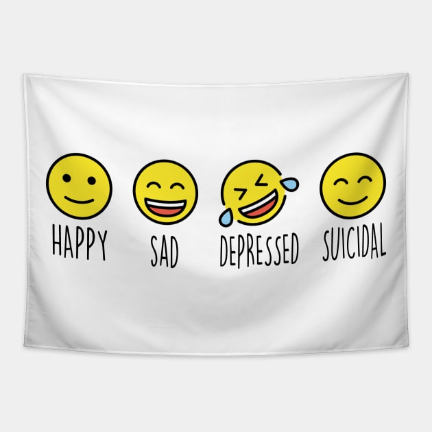 Spoonie Species: Mental health 'moji Tapestry by spooniespecies