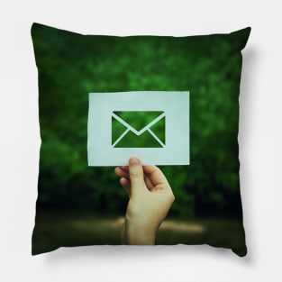 holding message icon Pillow