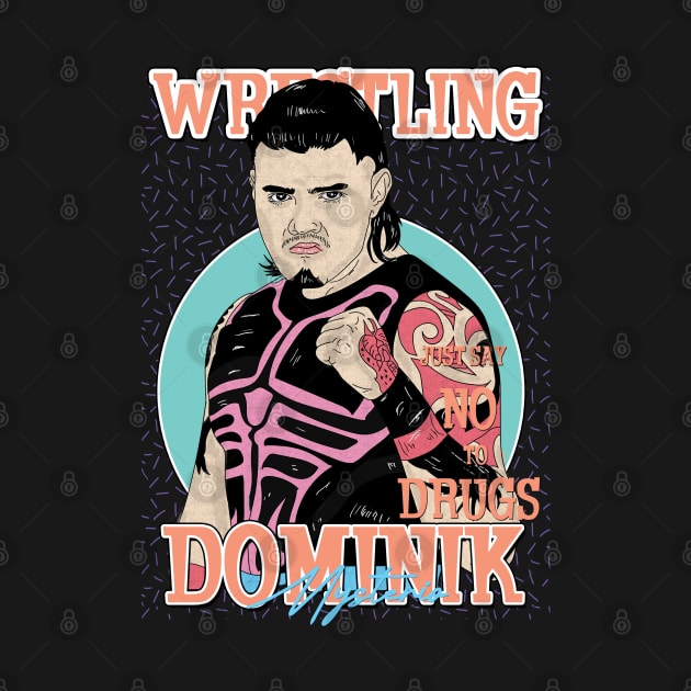 Artwork Dominik Mysterio Wrestling Aesthetic by Pinjem Seratus