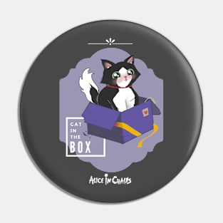 Cat in the box Pin