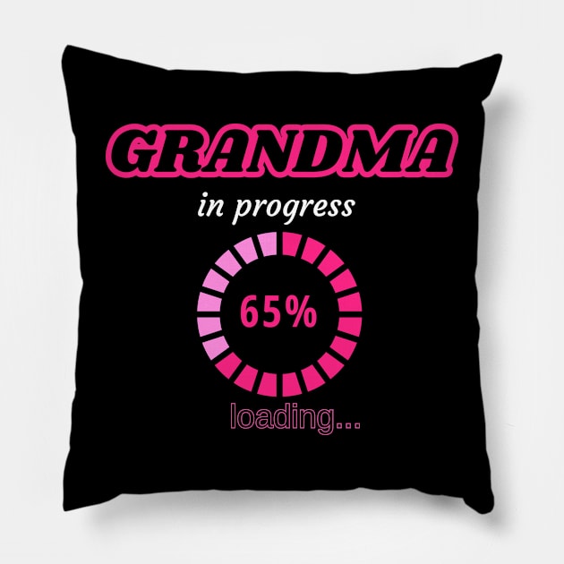 Grandma in progress Pillow by JT SPARKLE