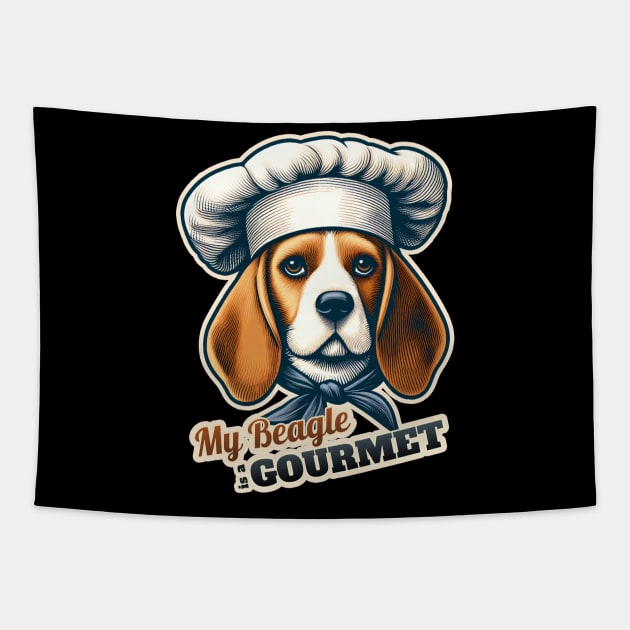 Beagle Chef Tapestry by k9-tee