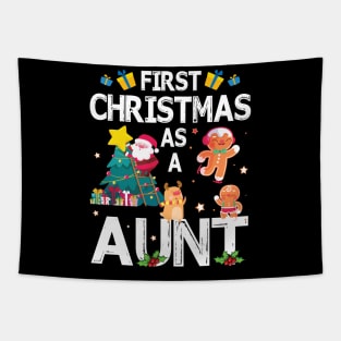 First Christmas As A Aunt Merry Xmas Noel Day Niece Nephew Tapestry