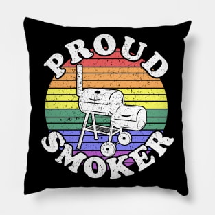 Proud Smoker Retro LGBT BBQ Smoker Pillow