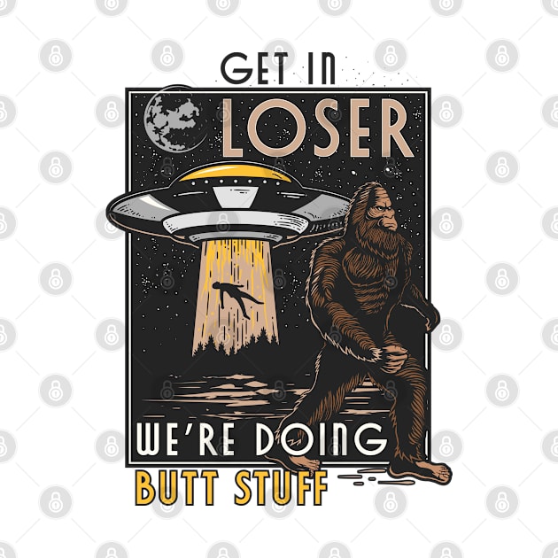 Funny Alien UFO Abduction Bigfoot Yeti by BrightGift