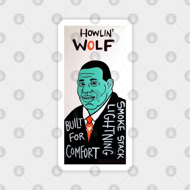 Howlin Wolf Magnet by krusefolkart