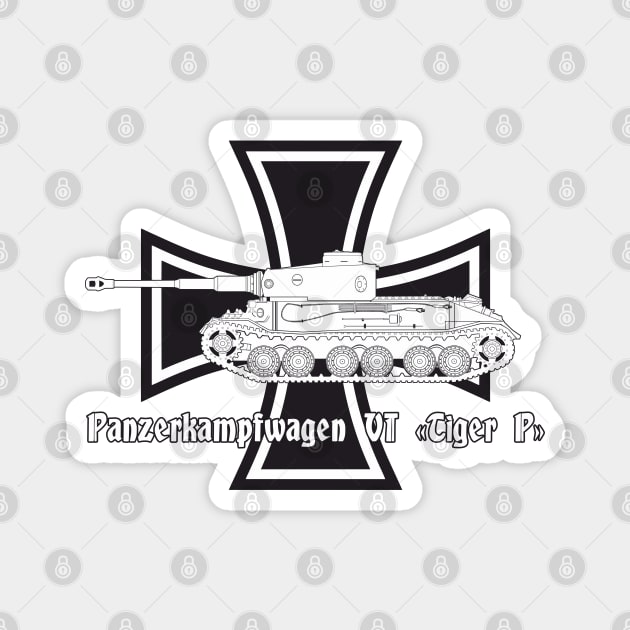 Hobby- tanks! Pz-VI Tiger P (VK 45.01 P) Magnet by FAawRay