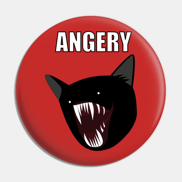 Angery Demon Cat Meme Pin by Sashen