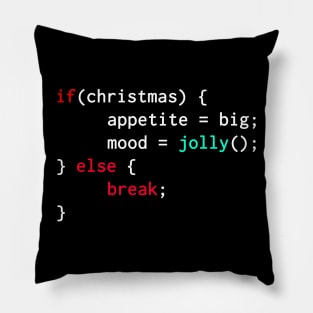 Funny Programming Christmas Pillow