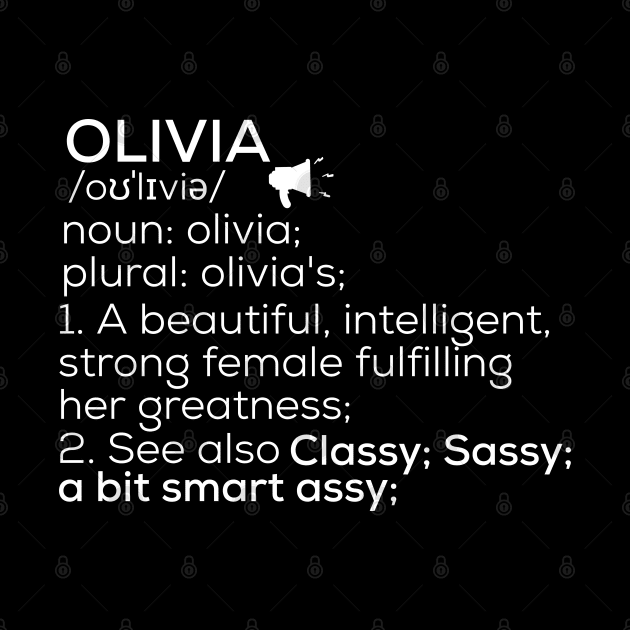 Olivia Name Definition Olivia Female Name by TeeLogic