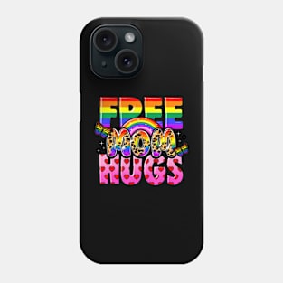 Free Mom Hugs  LGBT Leopard Phone Case