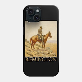 The Lookout (1887) by Frederic Remington Phone Case