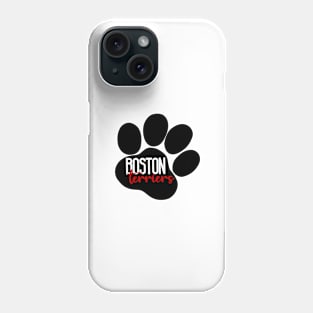 boston terriers paw Phone Case