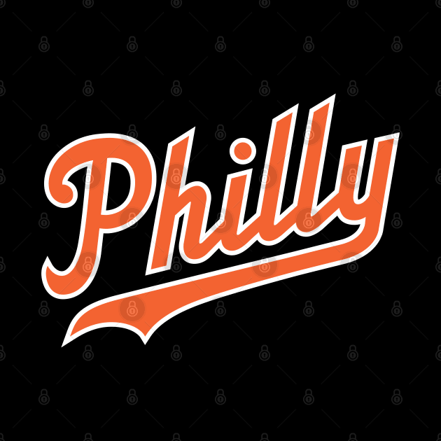 Philly Script - Black/Orange by KFig21