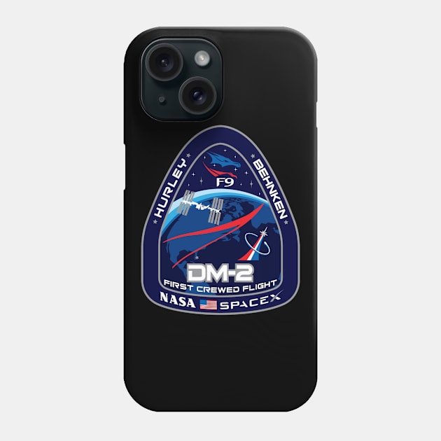 NASA SpaceX Mission Patch for Demo-2 Mission to ISS Phone Case by jutulen