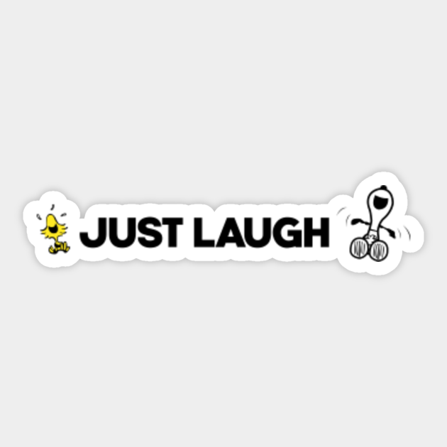 Snoopy Just Laugh - Snoopy - Sticker