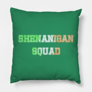 Shenanigan Squad Group St Patrick’s Day Pillow