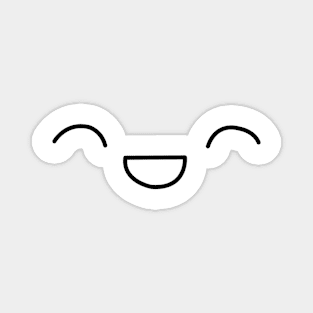 Cute Kawaii Anime Smiling Face Mouth T-Shirt Magnet