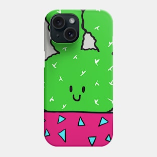 Cute Cactus Design #1: The Smiling Bunny Cactus Phone Case