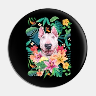 Tropical White Bull Terrier 2 Pin