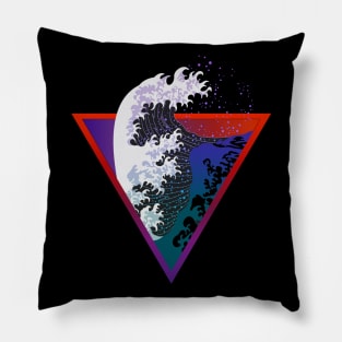 La vague japonaise N°3 Pillow