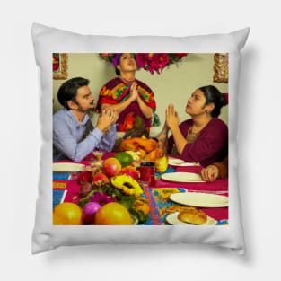 Prayerful Thanksgiving Dinner Pillow