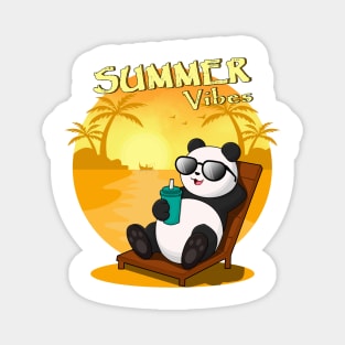 SUMMER VIBES, PANDA Magnet