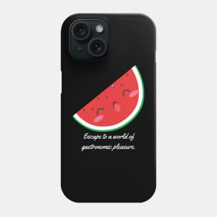 Escape to a world of gastronomic pleasure. Phone Case