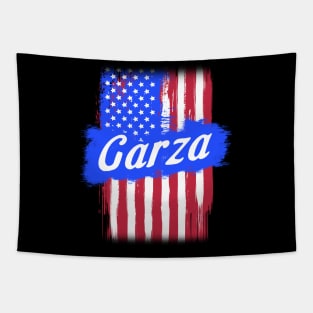 American Flag Garza Family Gift For Men Women, Surname Last Name Tapestry