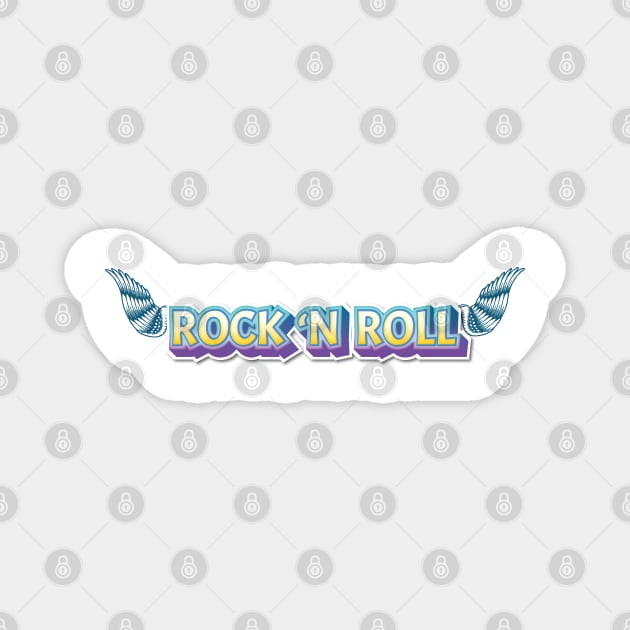 ROCK N ROLL Magnet by sonnycosmics