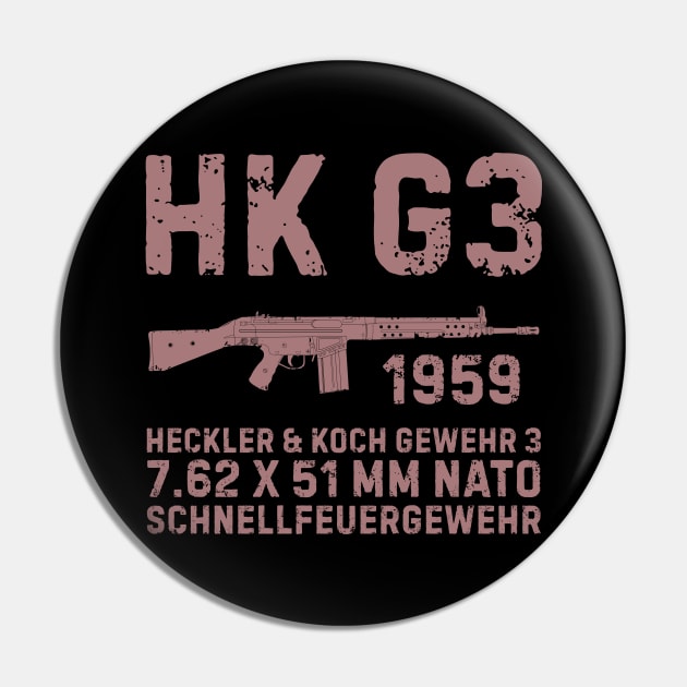 HK G3 German Assault Rifle Pin by FAawRay