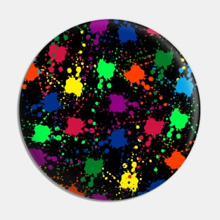 colorful Splash Pattern Pin