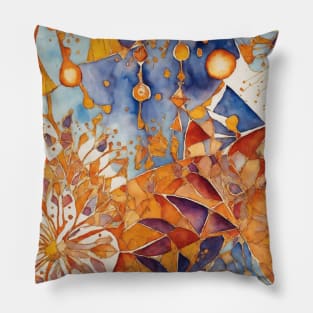 Sunburst Mandala Radiance Pillow