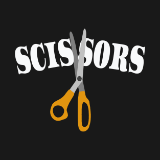 Scissors Halloween Costume T-shirt Group Add Rock, Paper T-Shirt