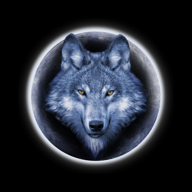 Wolf on the moon by ErMa-Designs