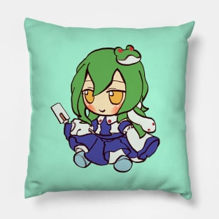 Mudwizard draws sanae kochiya fumo plush / touhou memes Pillow