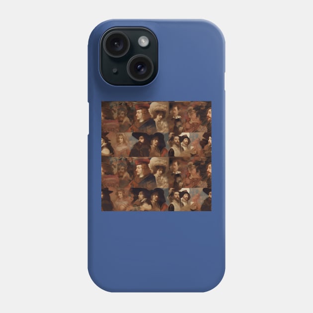 Rembrandt Paintings Mashup Phone Case by Grassroots Green