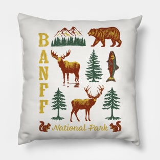 Banff National Park Canada Canadian Rocky Mountains Souvenir Pillow