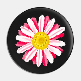 Red Summer Daisy Pin