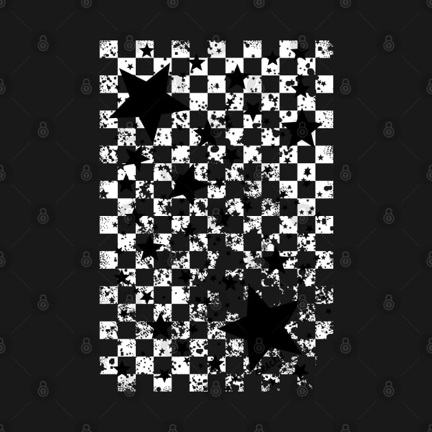 Rockstar Checkerboard (White Version) by Jan Grackle