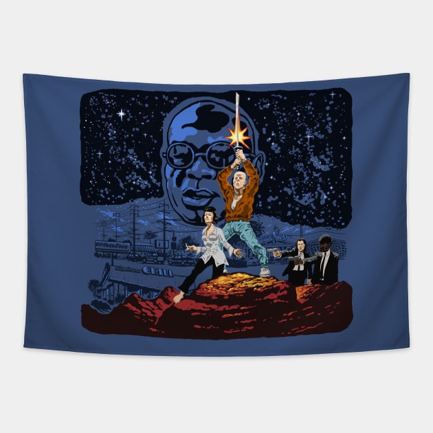 PULP WARS Tapestry by ugurbs