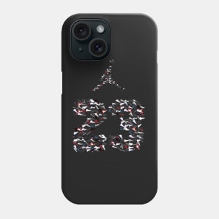 MJ 23 Collage - Pixelated !!! Phone Case